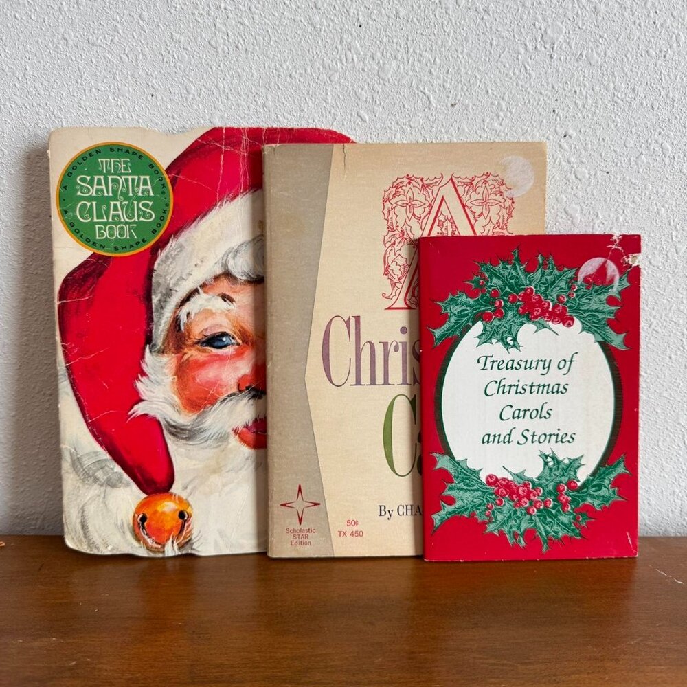 Vintage Christmas Book Collection, Holiday Paperbacks Bundle Set